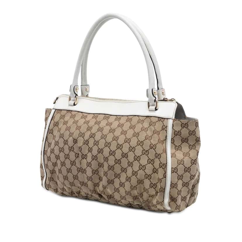 Gucci GG Canvas Abbey D Ring Tote Beige Good condition - Back View