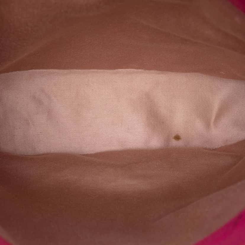 Miu Miu Bicolor Goatskin Madras Satchel Pink Leather Fair condition - Model View