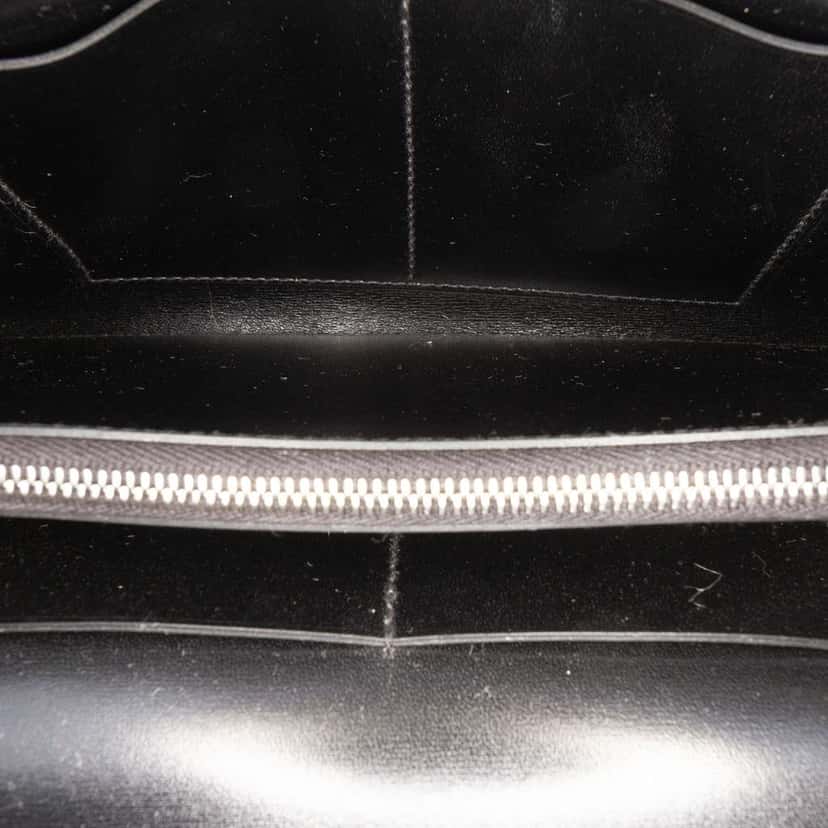 Hermès Box Calf Kelly To Go Wallet Black Leather Good condition - Model View