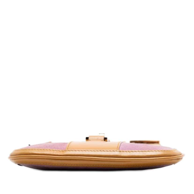 Gucci Suede Jackie Crossbody Purple Leather Good condition - Inside View