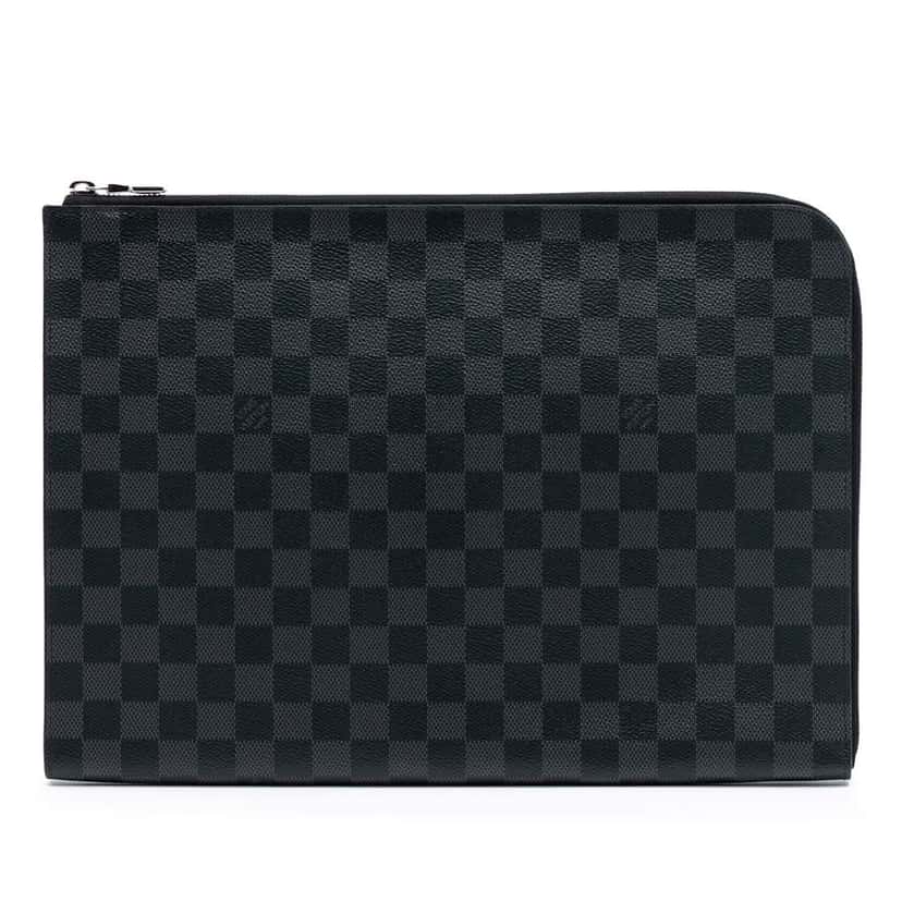 Louis Vuitton Damier Graphite Pochette Jour GM Black Good condition - Front View