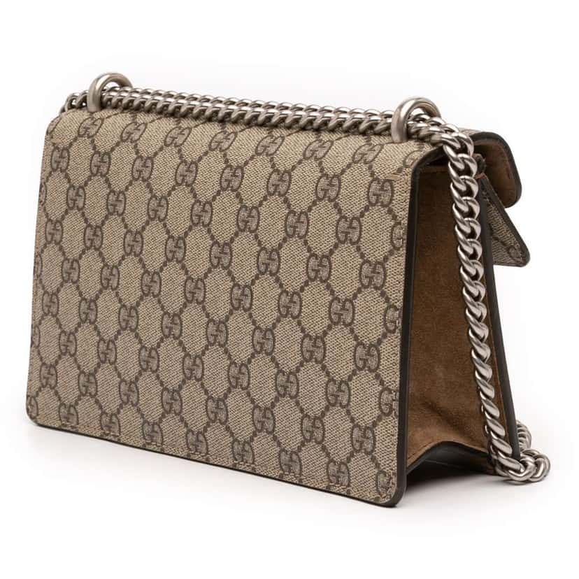 Gucci Medium GG Supreme Dionysus Crossbody Beige Canvas Good condition - Back View