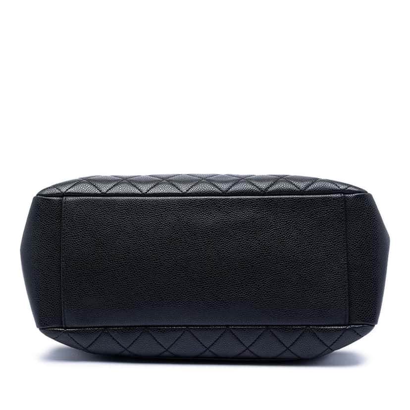 Chanel Caviar Grand Shopping Tote Black Leather Good condition - Inside View