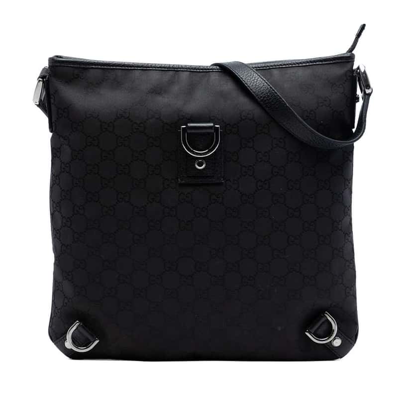 Gucci GG Canvas Abbey D Ring Crossbody Black Canvas Very good condition - Front View