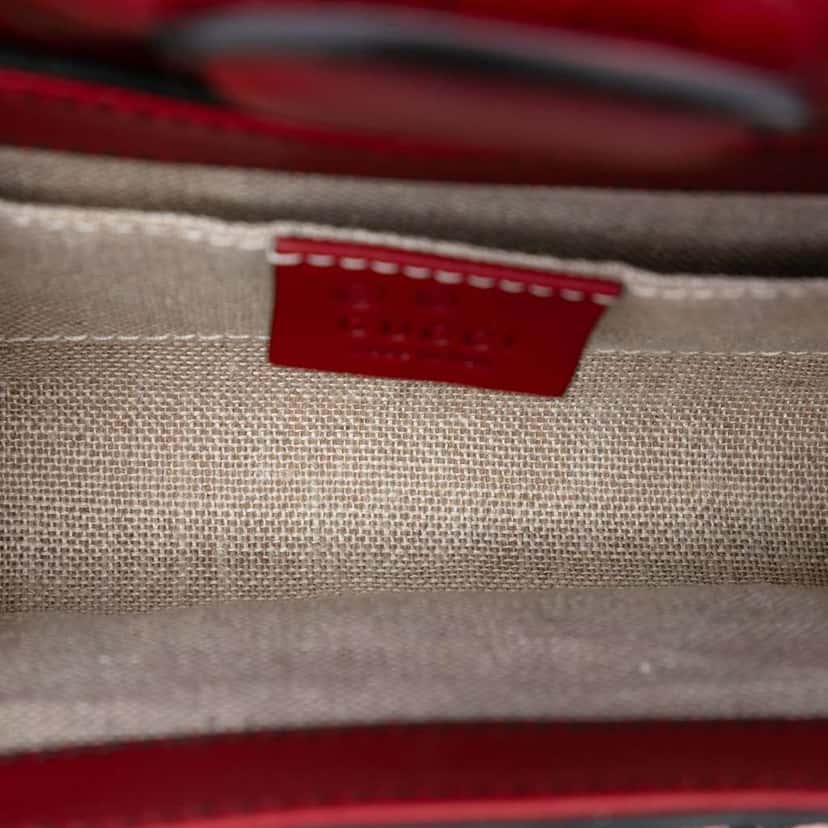 Gucci Mini Microguccissima Emily Crossbody Red Leather Very good condition - Model View