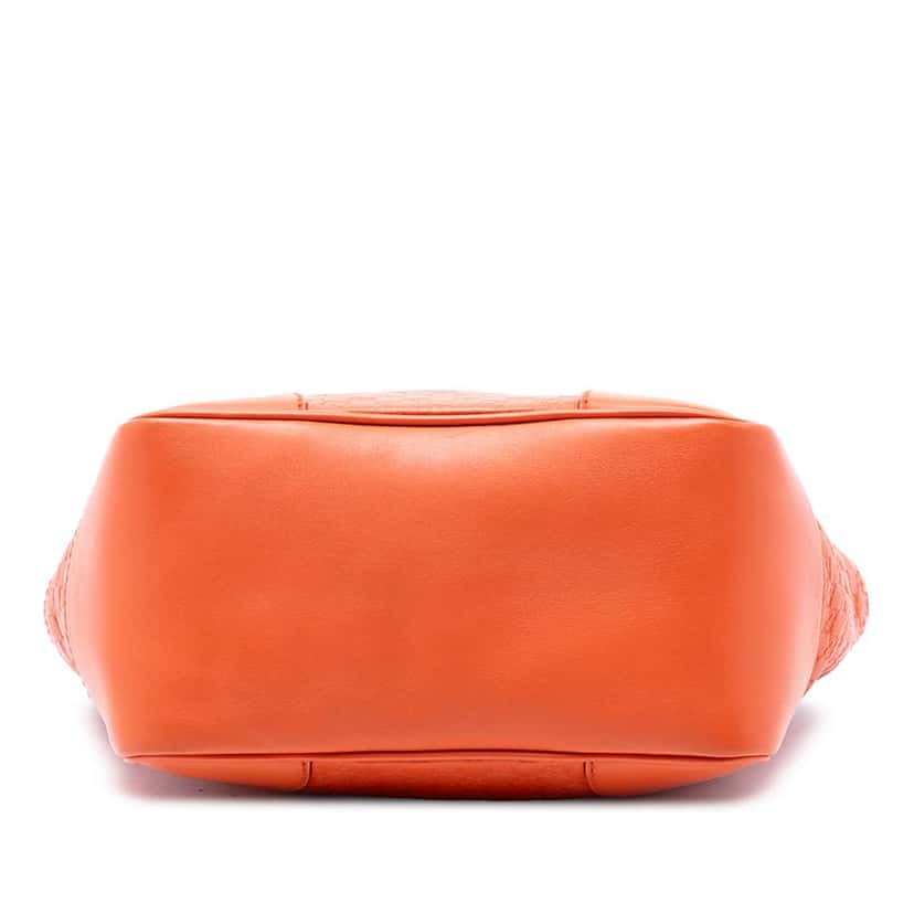 Gucci Small Microguccissima Bree Satchel Orange Leather Very good condition - Inside View