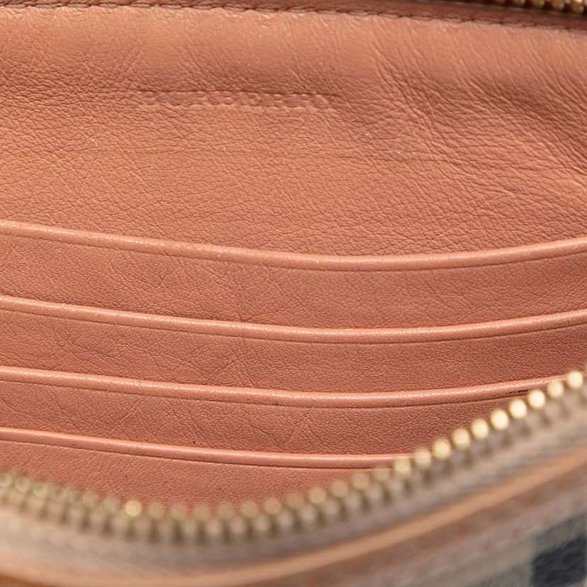 Burberry Haymarket Check Coated Canvas Peyton Crossbody Beige Very good condition - Box View
