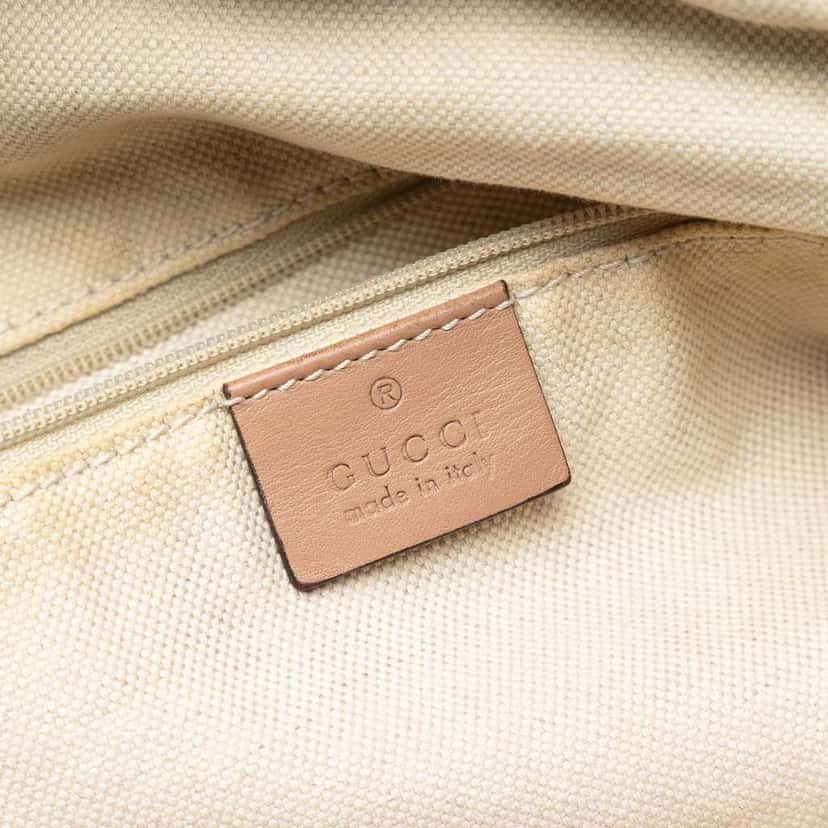 Gucci Diamante Canvas Sukey Satchel Beige Canvas Very good condition - Box View