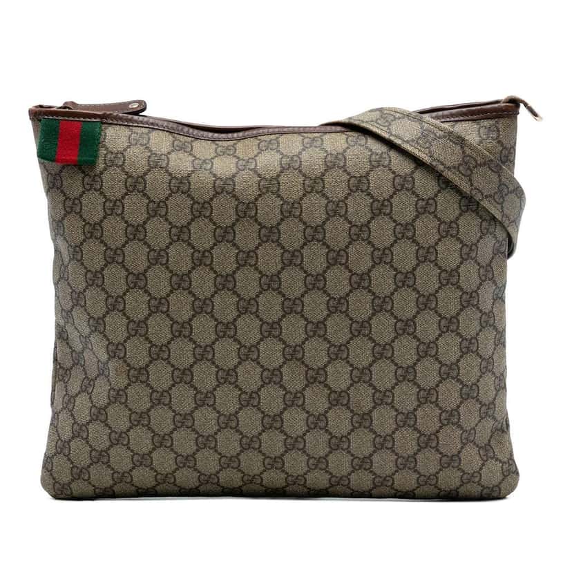 Gucci GG Supreme Web Crossbody Beige Very good condition - Front View
