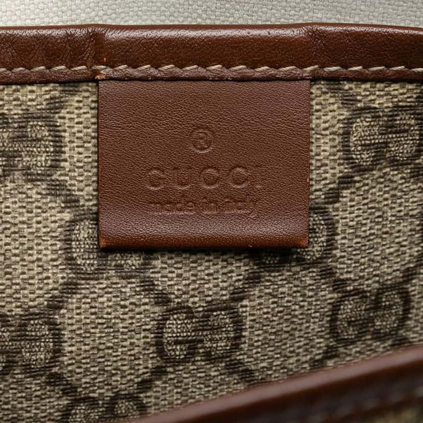 Gucci GG Supreme Web Crossbody Beige Very good condition - Box View