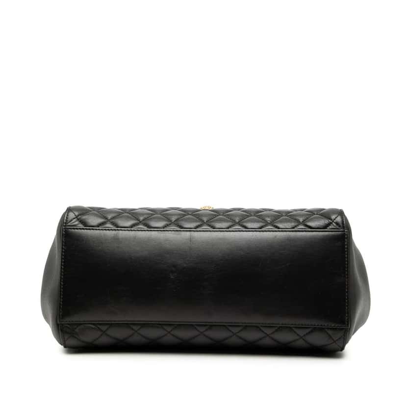 Versace Medium Quilted Nappa Leather La Medusa Tote Black Leather Very good condition - Inside View