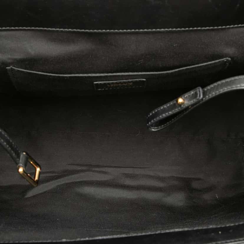 Versace Medium Quilted Nappa Leather La Medusa Tote Black Leather Very good condition - Model View