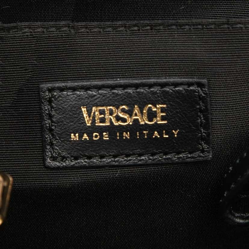 Versace Medium Quilted Nappa Leather La Medusa Tote Black Leather Very good condition - Box View