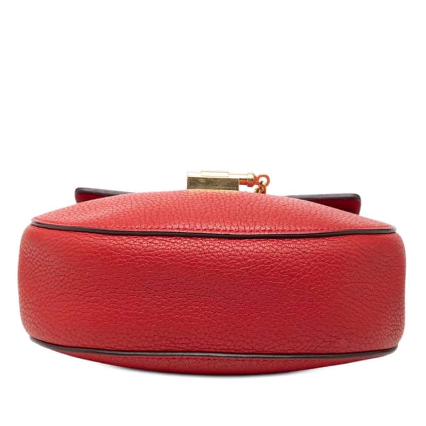 Chloé Mini Leather Drew Crossbody Red Leather Very good condition - Inside View
