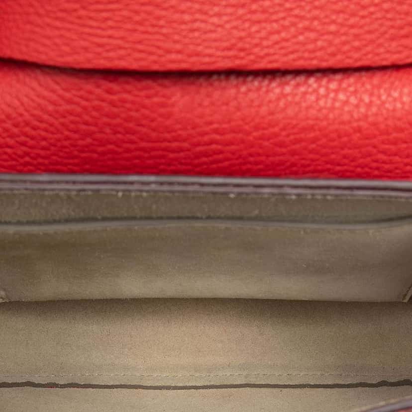 Chloé Mini Leather Drew Crossbody Red Leather Very good condition - Model View