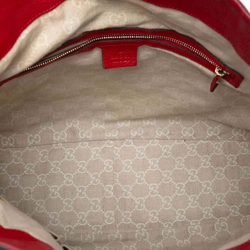 Gucci Calfskin Bamboo Diana Satchel Red Leather Very good condition - Model View