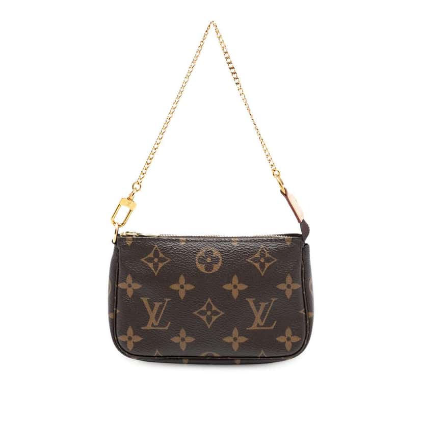 Louis Vuitton Monogram Mini Pochette Accessoires Brown Good condition - Front View