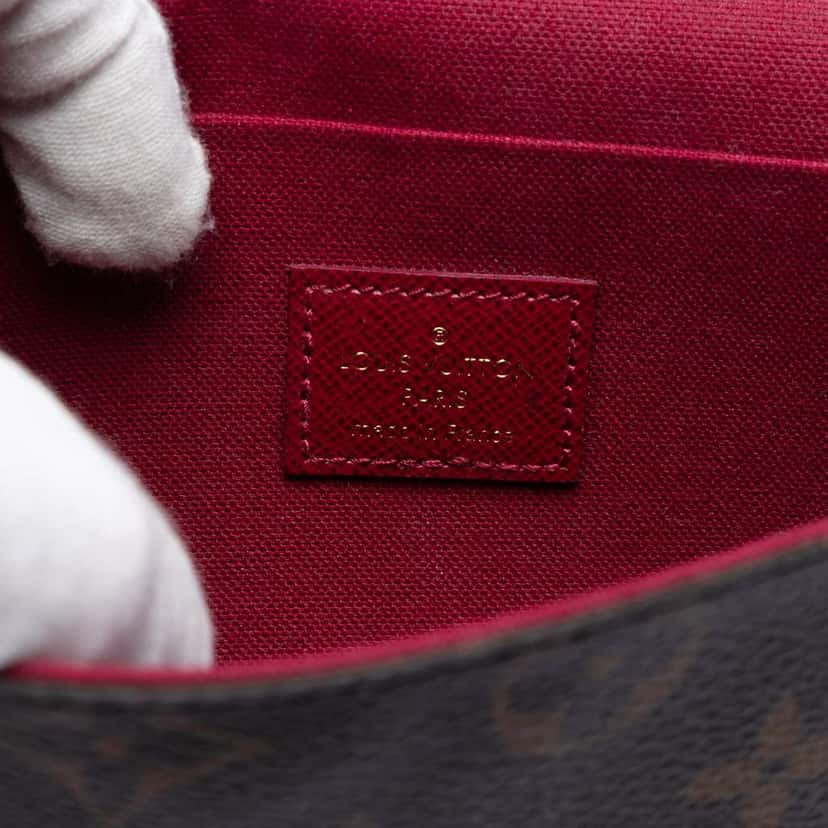 Louis Vuitton Monogram Pochette Felicie Brown Very good condition - Box View