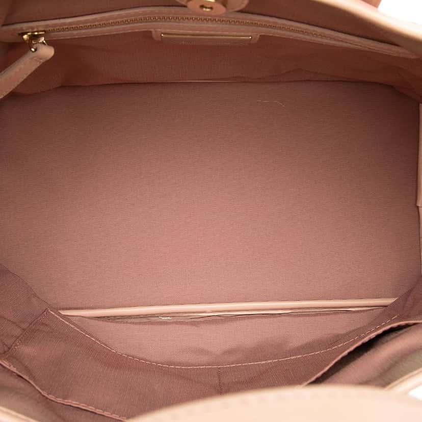 Dior Medium Coated Canvas Cannage Panarea Tote Pink Canvas Very good condition - Model View