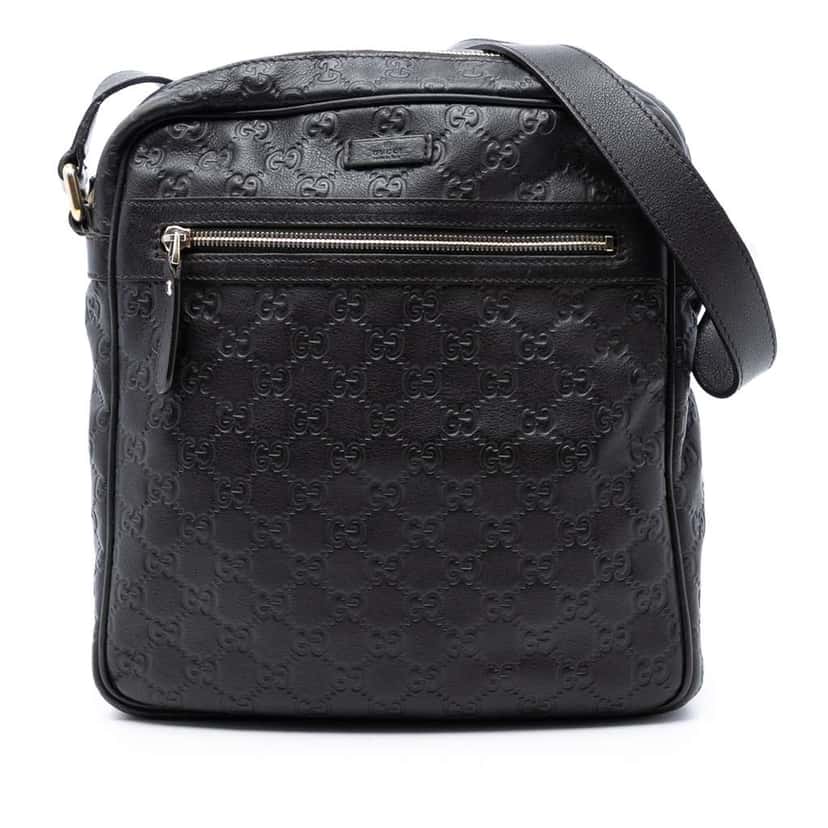 Gucci Guccissima Crossbody Brown Leather Very good condition - Front View