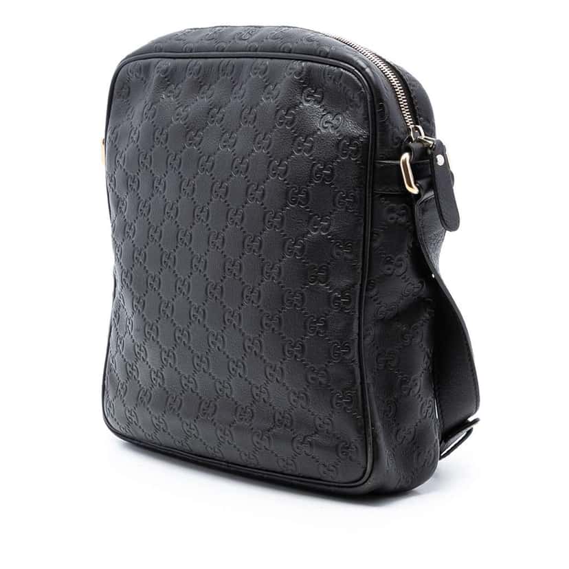 Gucci Guccissima Crossbody Brown Leather Very good condition - Back View
