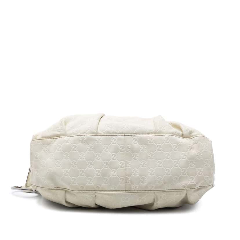 Gucci Guccissima Icon Bit Satchel White Leather Very good condition - Inside View