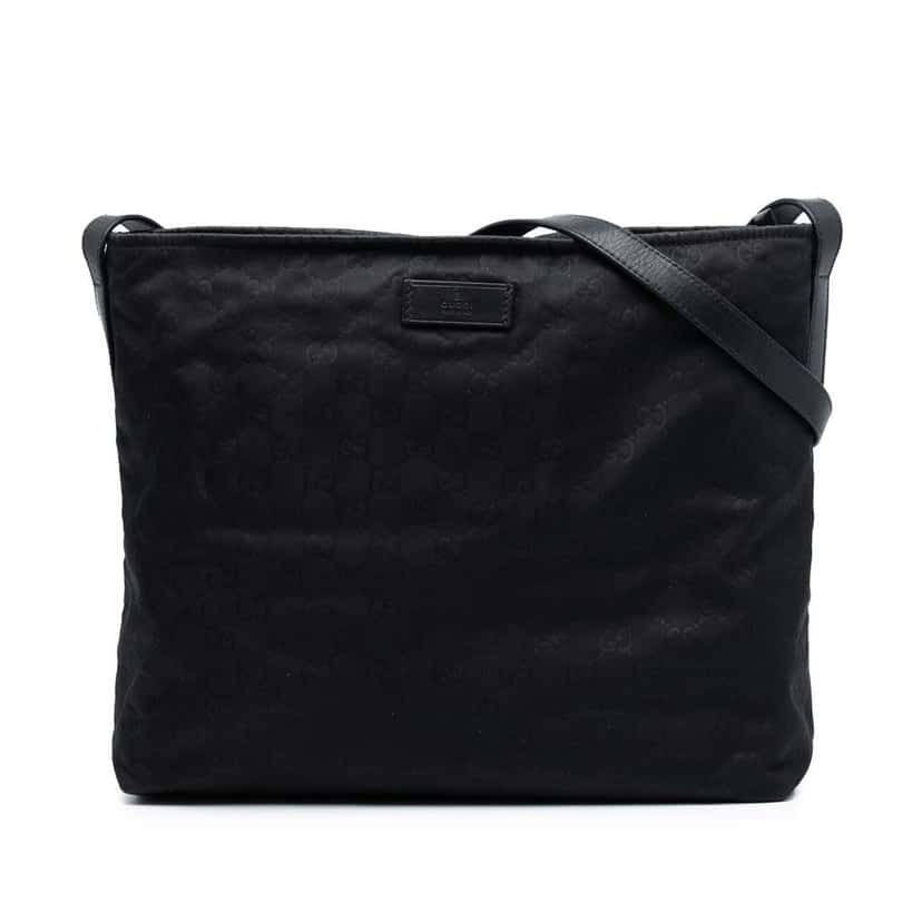 Gucci GG Nylon Crossbody Black Very good condition - Front View