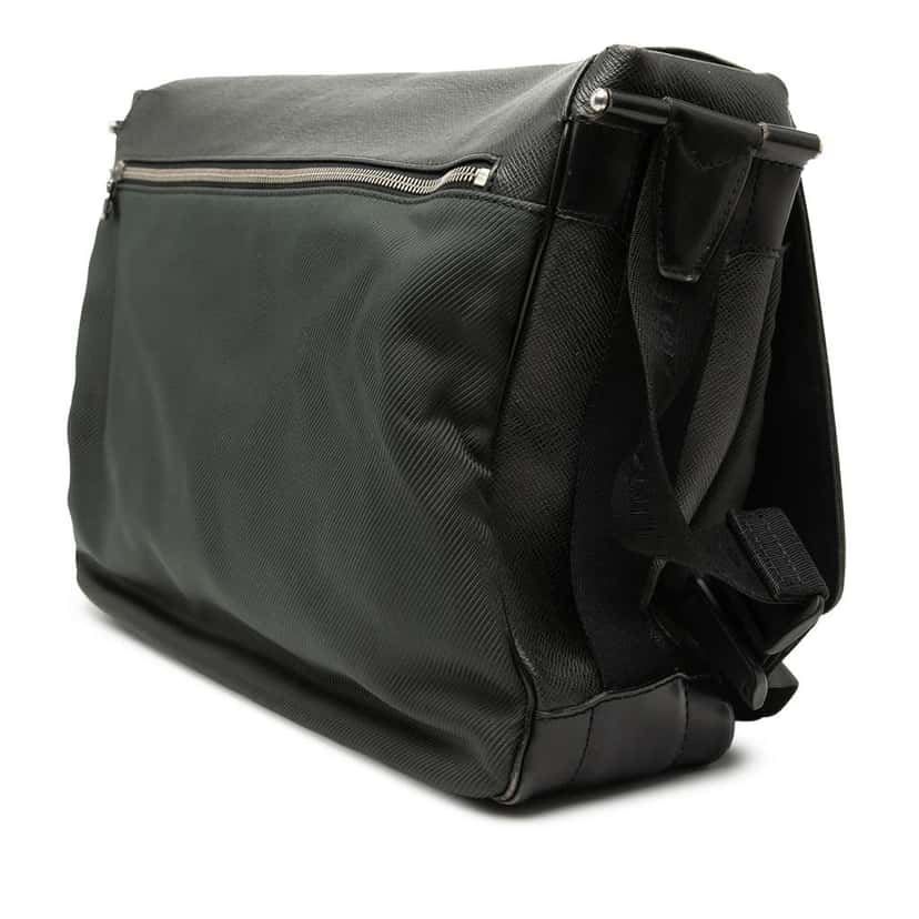 Louis Vuitton Taiga Dersou Green Leather Good condition - Back View