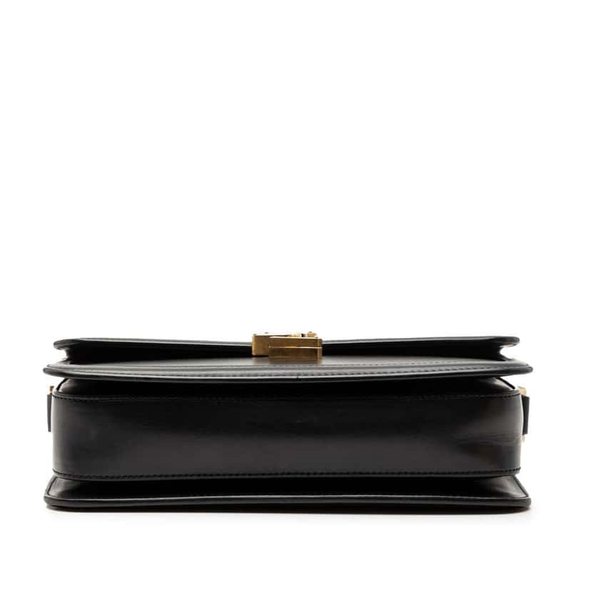 Saint Laurent Medium Calfskin Solferino Satchel In Box Black Leather Very good condition - Inside View
