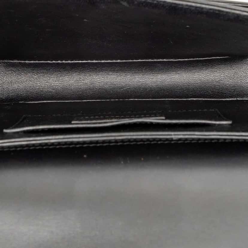 Saint Laurent Medium Calfskin Solferino Satchel In Box Black Leather Very good condition - Model View