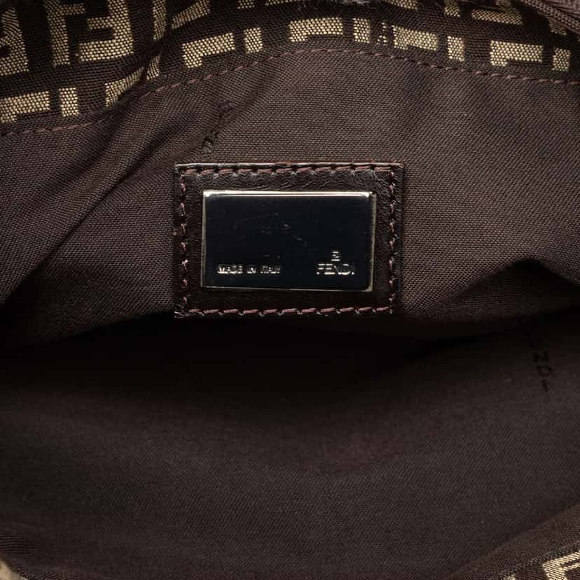 Fendi Zucchino Canvas Tote Brown Canvas Very good condition - Box View