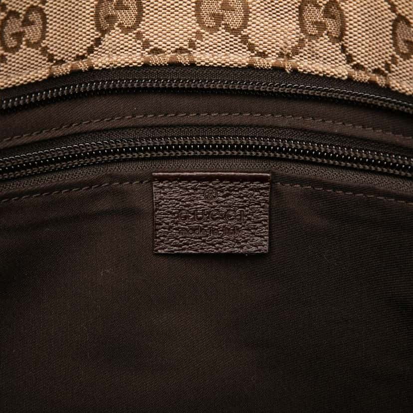Gucci GG Canvas Web Crossbody Beige Very good condition - Box View