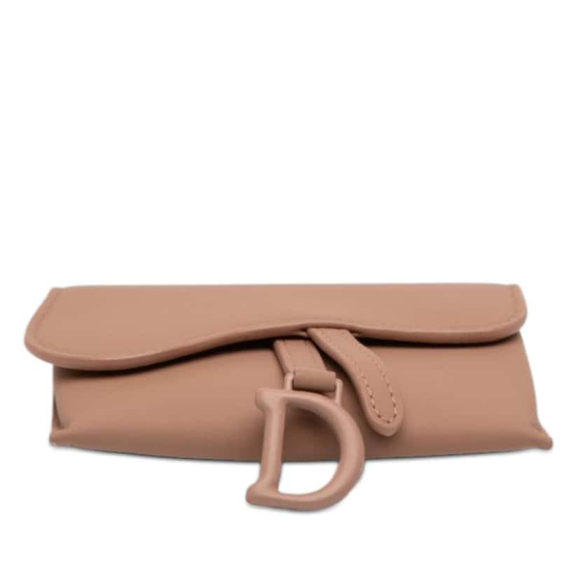 Dior Nano Ultra Matte Calfskin Saddle Chain Pouch Brown Leather Never worn - Inside View