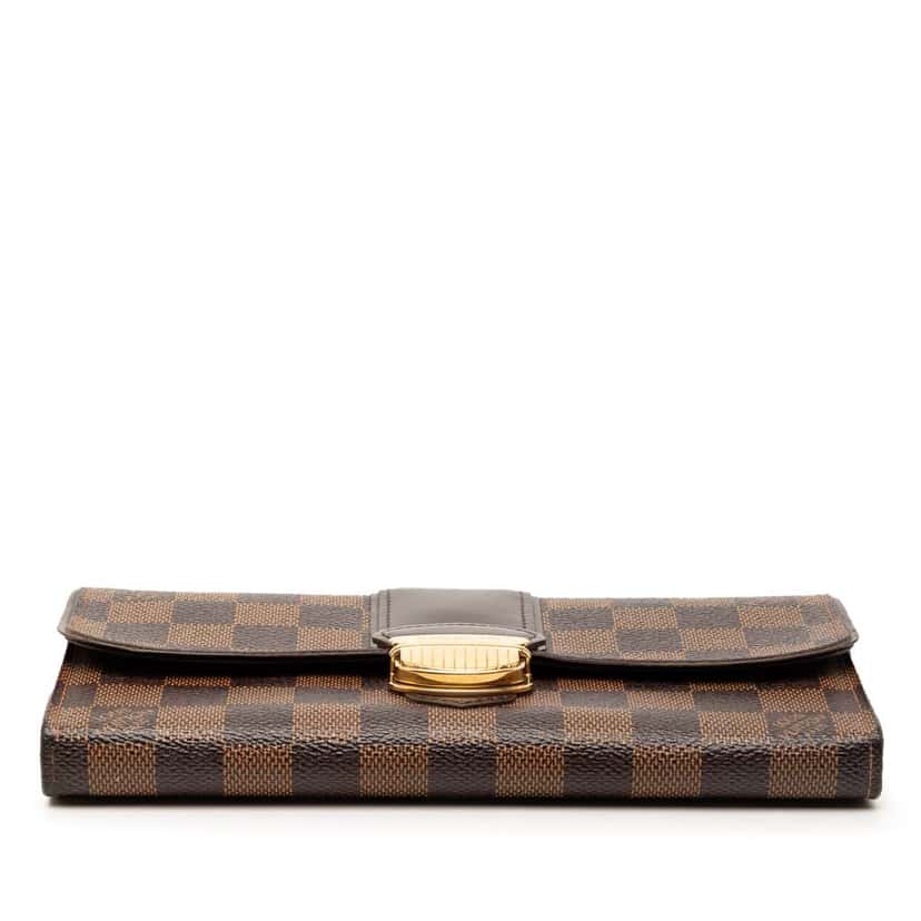 Louis Vuitton Damier Ebene Sistina Portefeuille Wallet Brown Very good condition - Inside View