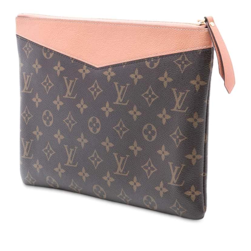 Louis Vuitton Monogram Daily Pouch Brown Very good condition - Back View