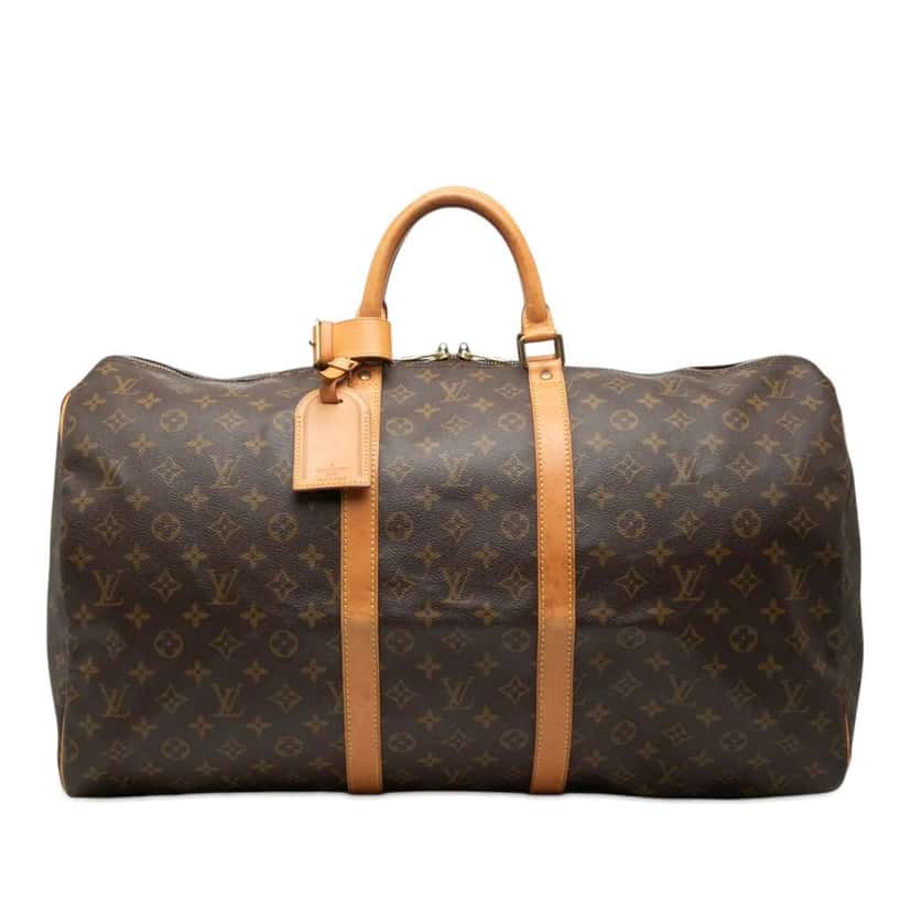 Louis Vuitton Monogram Keepall 55 Brown Very good condition - Front View