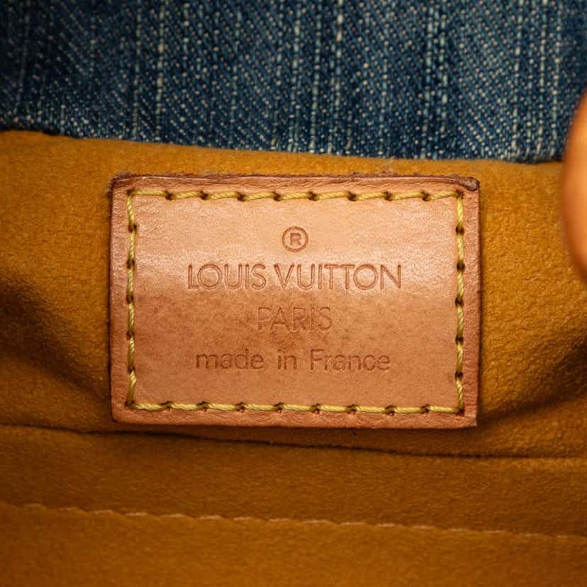 Louis Vuitton Monogram Denim Pleaty Blue Denim Very good condition - Box View