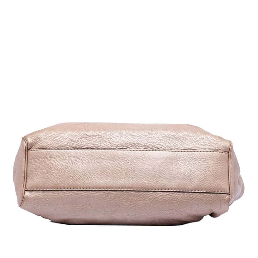 Gucci Medium Metallic Calfskin Sukey Tote Pink Leather Very good condition - Inside View