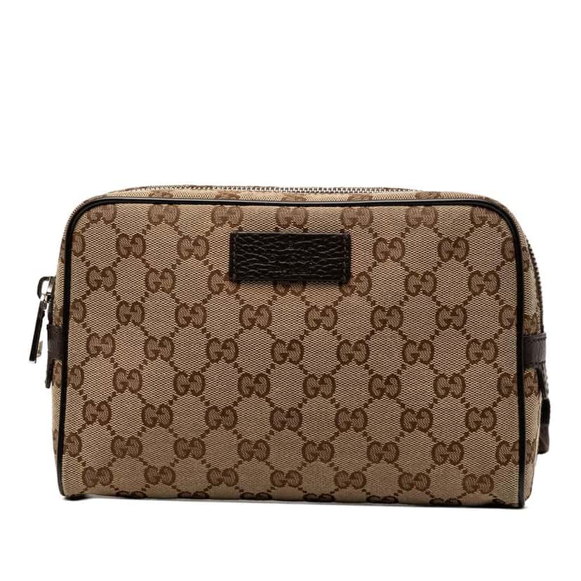 Gucci GG Canvas Belt Bag Beige Canvas Very good condition - Front View