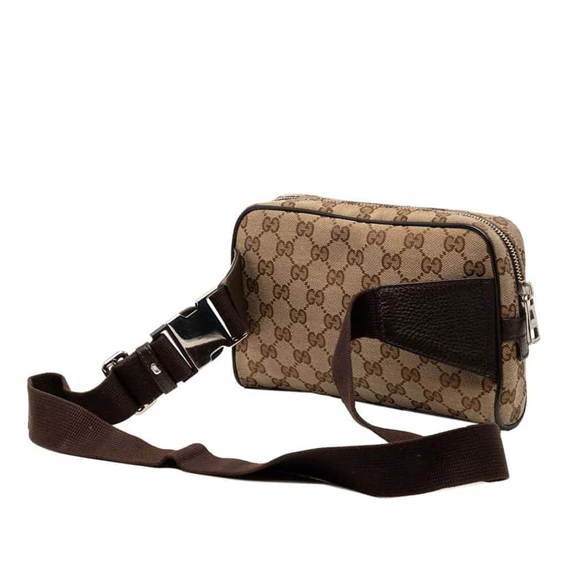 Gucci GG Canvas Belt Bag Beige Canvas Very good condition - Back View