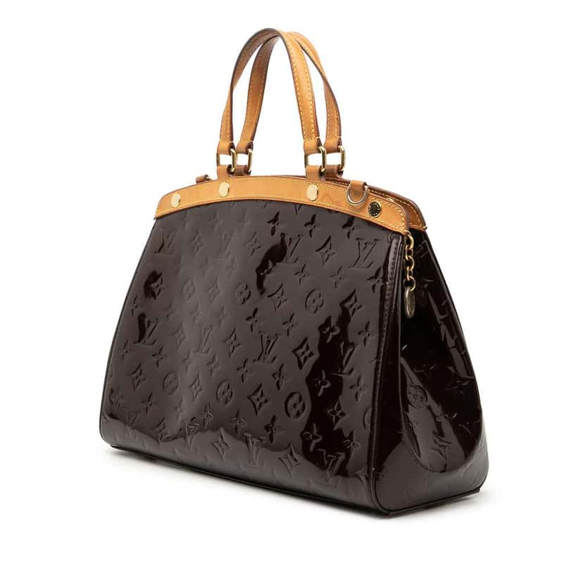Louis Vuitton Monogram Vernis Brea MM Purple Leather Good condition - Back View