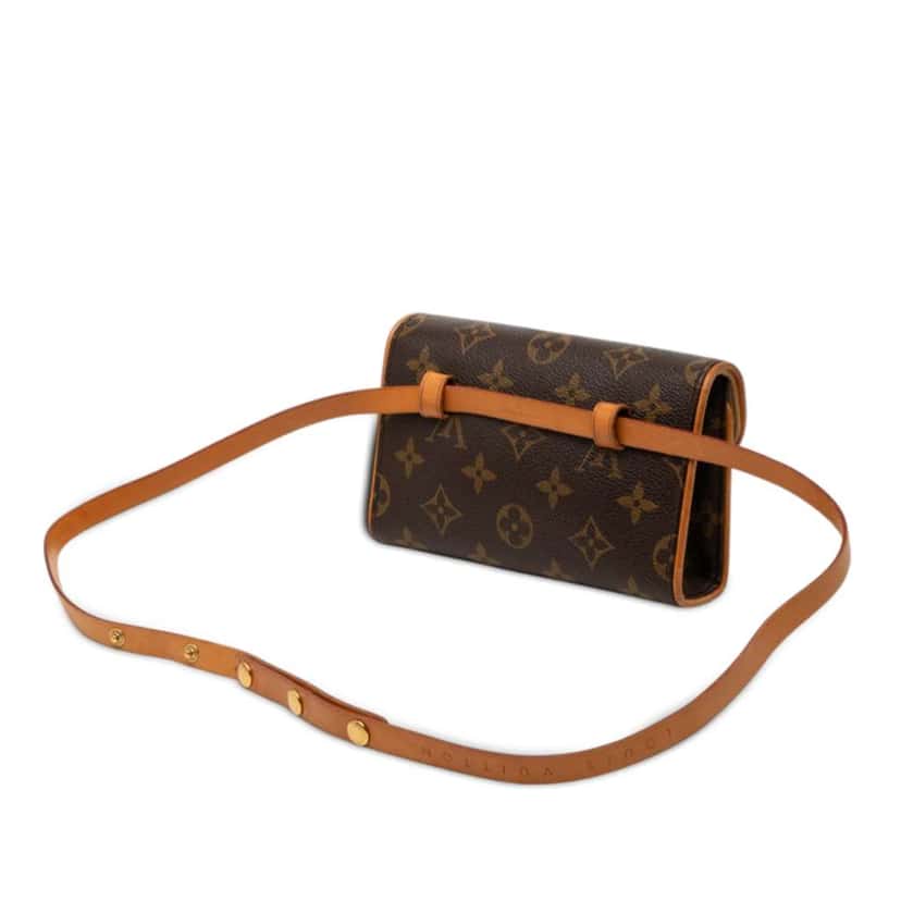 Louis Vuitton Monogram Pochette Florentine Brown Very good condition - Back View