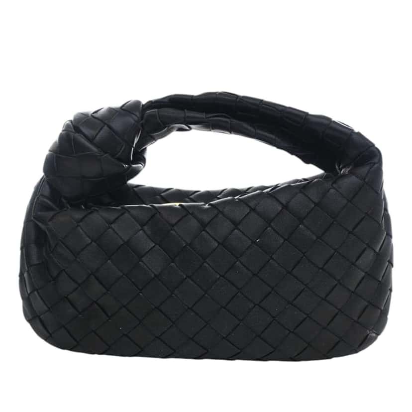 Bottega Veneta Mini Nappa Intrecciato Jodie Black Leather Very good condition - Model View