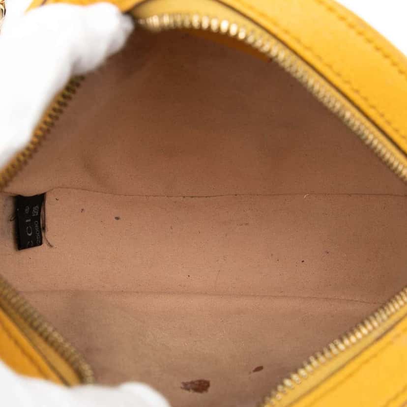 Gucci Mini GG Supreme Flora Ophidia Round Crossbody Beige Very good condition - Model View
