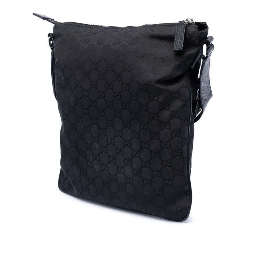 Gucci GG Nylon Crossbody Black Good condition - Back View