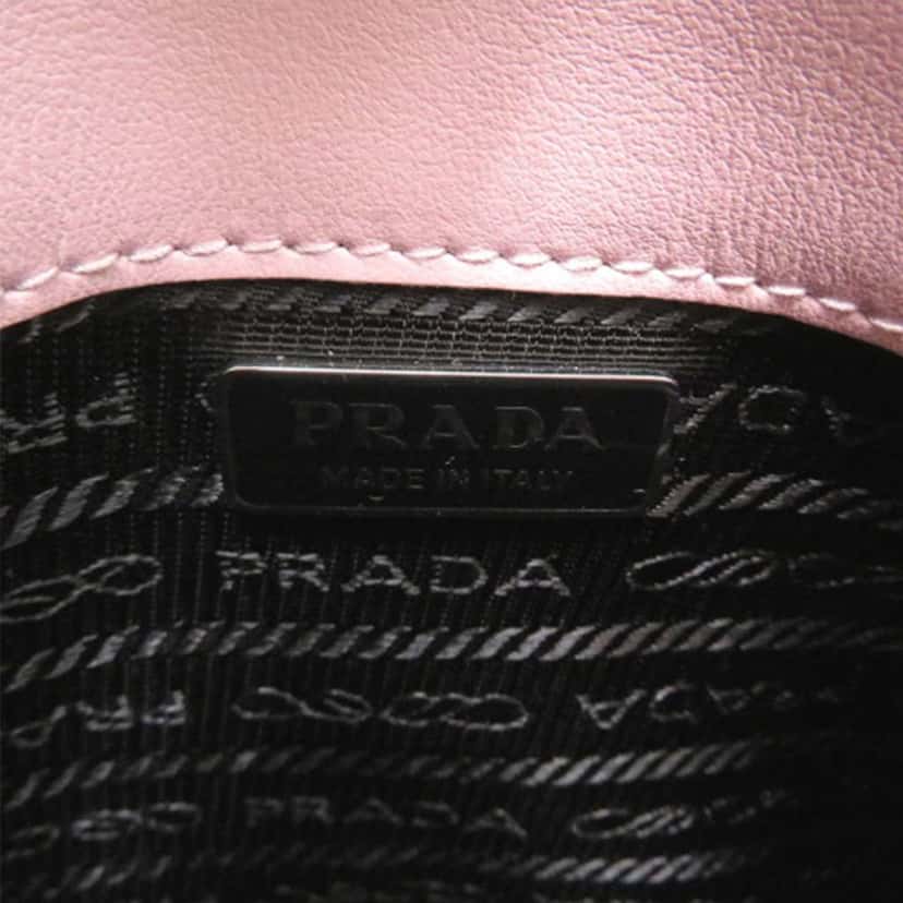 Prada Mini Brushed Leather Cleo Bag Pink Leather Never worn - Box View