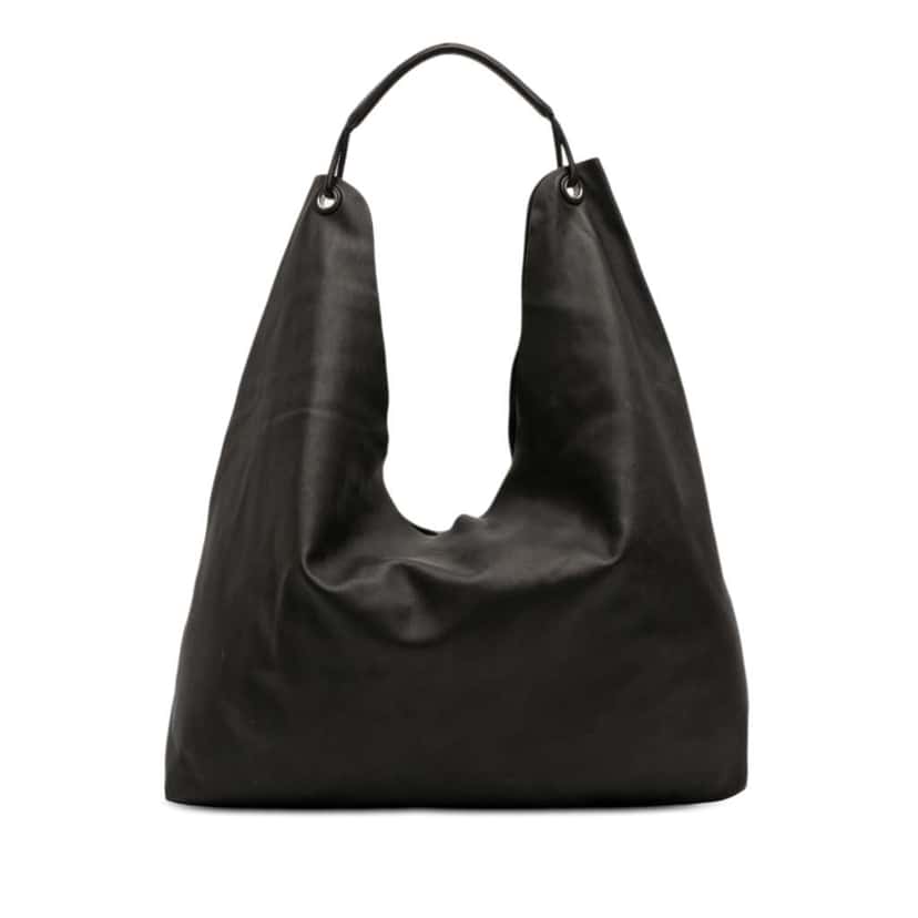 The Row Leather Bindle Three Hobo Black Leather Very good condition - Front View