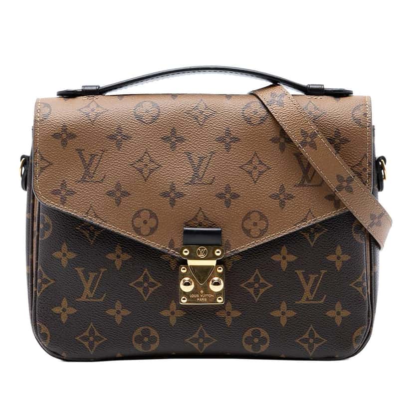 Louis Vuitton Monogram Reverse Pochette Metis Brown Very good condition - Front View