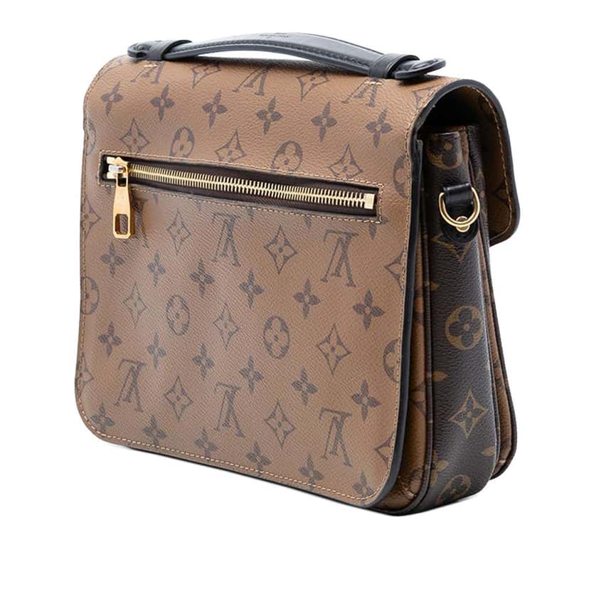 Louis Vuitton Monogram Reverse Pochette Metis Brown Very good condition - Back View