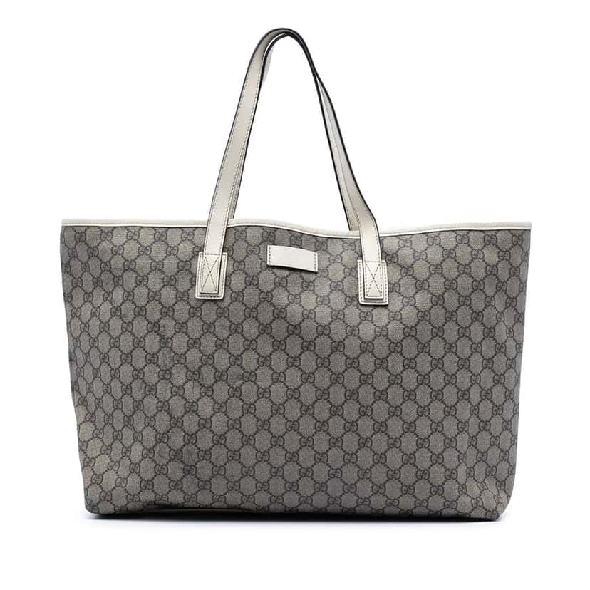 Gucci GG Supreme Tote Beige Very good condition - Front View